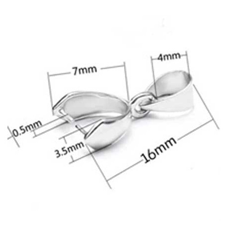 Bélière à pincer en Acier Inoxydable 5 x 18 mm