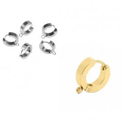 Support boucle d'oreille créole en acier inoxydable n°04