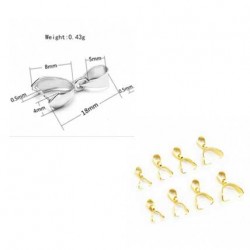 Bélière à pincer en Acier Inoxydable 5 x 18 mm