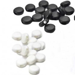 Boucle Réglable Galet Blanc ou noir x 10 ou 100 pièces .