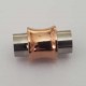 Fermoir aimanté Inoxydable 06 mm Argent et Doré N°09