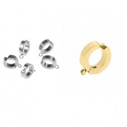 Support boucle d'oreille clip en acier inoxydable n°03