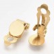 Support Boucle d'oreille Clips Plateau Acier Inoxydable N°03