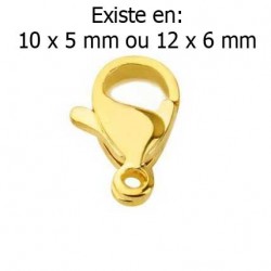 Fermoir Acier Inoxydable Mousqueton Doré