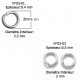 10 Anneaux de jonction ouvert 03 mm Inoxydable argent