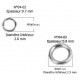 10 Anneaux de jonction ouvert 04 mm Inoxydable argent