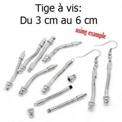 Tige avec pas de vis N°01 x 1 ou 2 Pièces