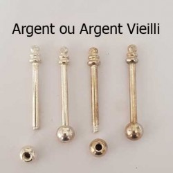 Tige épais 1 Anneaux pas de vis