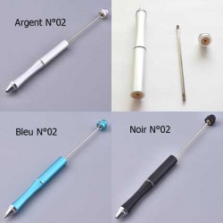 Stylo à décorer pour perles En Métal à Customiser N°02