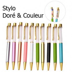 Stylo à décorer de perles tube vide à customiser x 1 pièce