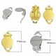 10 Supports Boucles d'oreilles Clips Plateau N°04