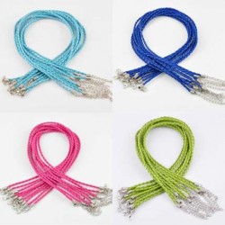 Cordon tressé tour de cou Collier 3 mm de diamètre