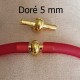 Fermoir pour cordon Pvc Creux 5 mm