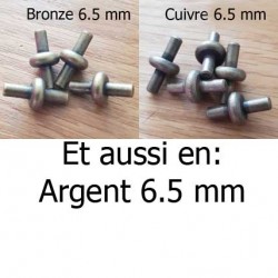 Fermoir pour cordon Pvc Creux 6.5 mm