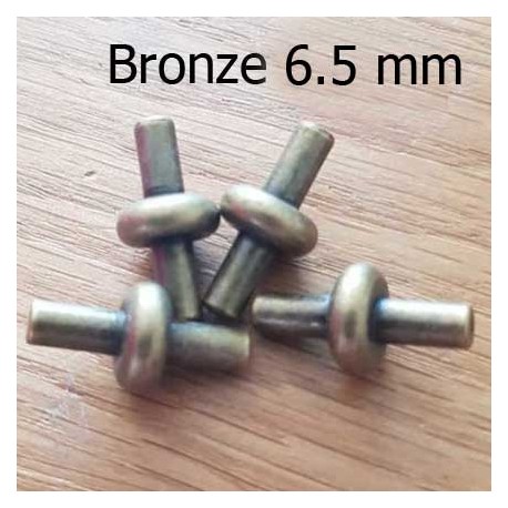 Fermoir pour cordon Pvc Creux 6.5 mm