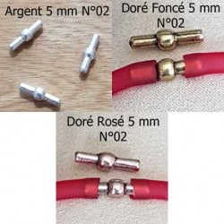 Fermoir pour cordon Pvc Creux 5 mm