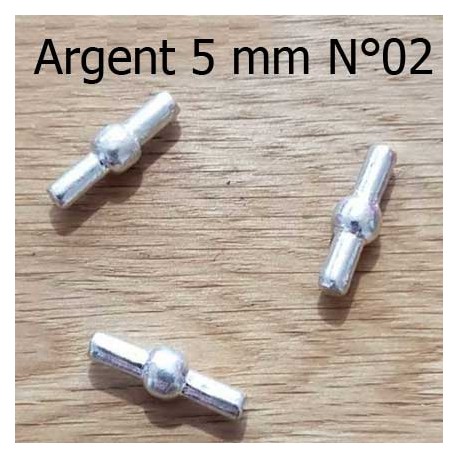 Fermoir pour cordon Pvc Creux 5 mm