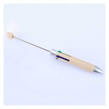 Stylo 4 couleurs N°02 à décorer pour perles à customiser x 1 pièce