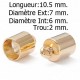 Embout Pour Cordon 6 mm Acier Inoxydable