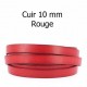 Cuir Plat Veau de 10 mm Lisse par 20 cm