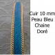 Cuir Plat Veau Sable de 10 mm Lisse par 20 cm