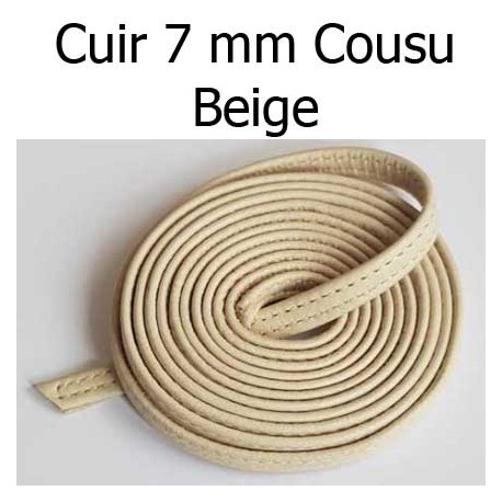 Cuir Plat de 07 mm par 20 cm