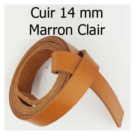 Cuir Brut de 14 mm par 20 cm