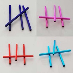 10 Tubes Carrés 40 mm