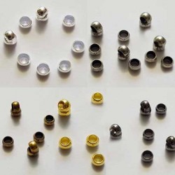 10 Perles à écraser de 3 mm