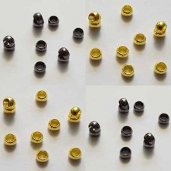 10 Perles à écraser de 2 mm