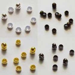 10 Perles à écraser de 2.5 mm