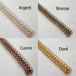 20 cm chaîne maille forme 8 reliée