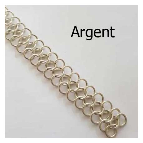 20 cm chaîne maille forme 8 reliée