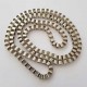 1.20 mètre collier chaine carré Argent ou Doré n°01