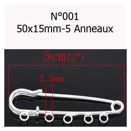 Broche 3 ou 5 Anneaux