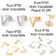 Supports Boucles d'oreilles puce acier inoxydable N°05 ou N°06