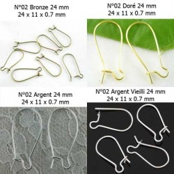 Boucle d'oreille Dormeuse 02 N°24 mm