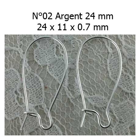 Support Boucle d'oreille Dormeuse 24mm