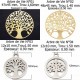 Breloque arbre de vie 12 x 10 mm N°03 Acier Inoxydable
