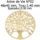 Breloque arbre de vie 12 x 10 mm N°03 Acier Inoxydable