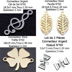 Connecteur breloque en acier inoxydable