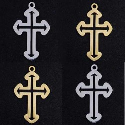 Breloque Croix Acier Inoxydable