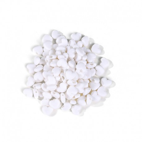 Boucle Réglable Galet Blanc x 10 pièces