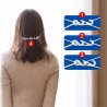 4 attaches elastique protecteur d'oreille réglable blanc