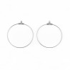 Support Boucle d'oreille Créole en Acier Inoxydable N°01 x 5 paires