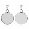 Support cabochon 25 mm Acier Inoxydable N°04