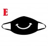 Masque lavable noir sourire e
