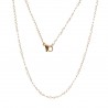 Collier N°07 en acier inoxydable maille cheval de 45 cm
