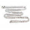 Collier N°08 en acier inoxydable 50 cm