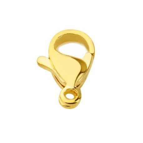 10 Fermoirs Acier Inoxydable Mousqueton 12 x 07 mm.